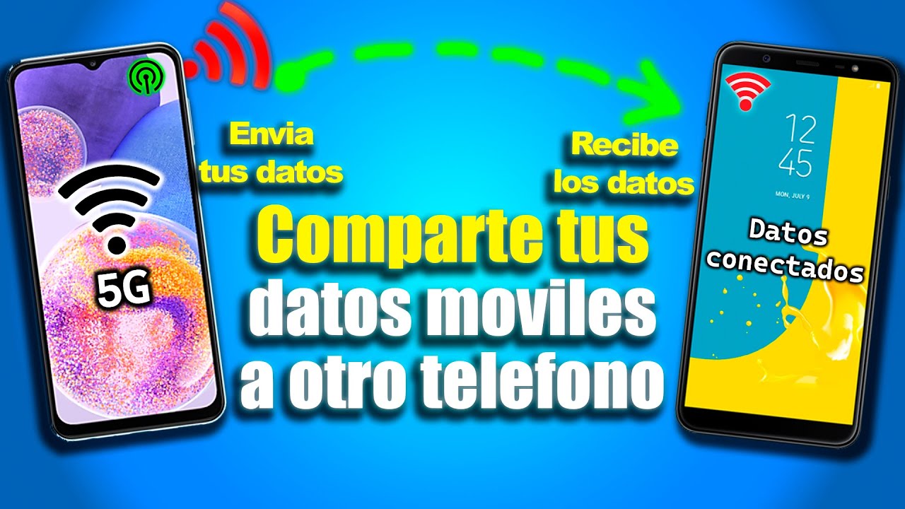 Como Compartir datos moviles a otro celular de amigos, familia y conocidos,  Facil en Android😎