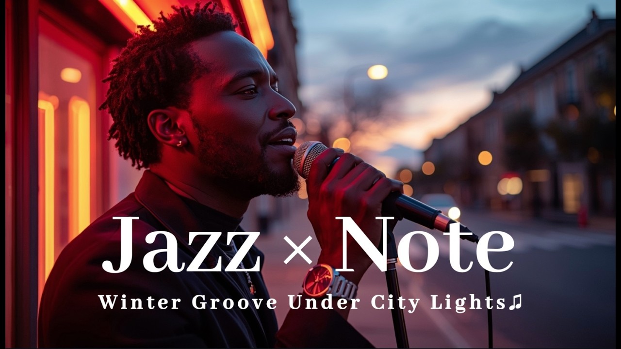 【Jazz Note】Winter Groove Under City Lights ❄️ Neon City Lofi Jazz｜Chill Night Jazz Funk BGM