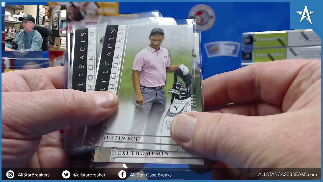Matthew Wolf Aurum Auto & Tony Finau Red RC #/49 - 2021 Upper Deck Artifacts Golf 5 Box Break!