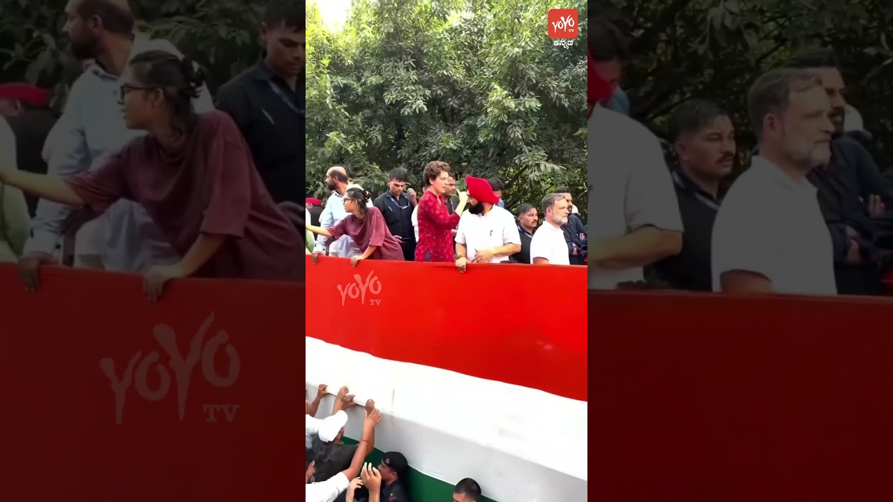 Chalo Delhi Congress massive protest #ChaloDelhi #RahulGandhi #Congress #Protest #YOYOTVKannadaShorts