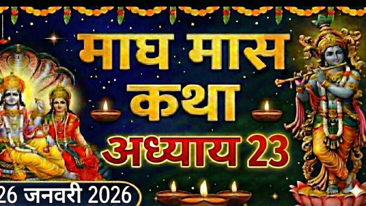 माघ मास कथा - अध्याय 23 || Magh Maas Ki Katha Day 23 || kartik mahatmya adhyay 23