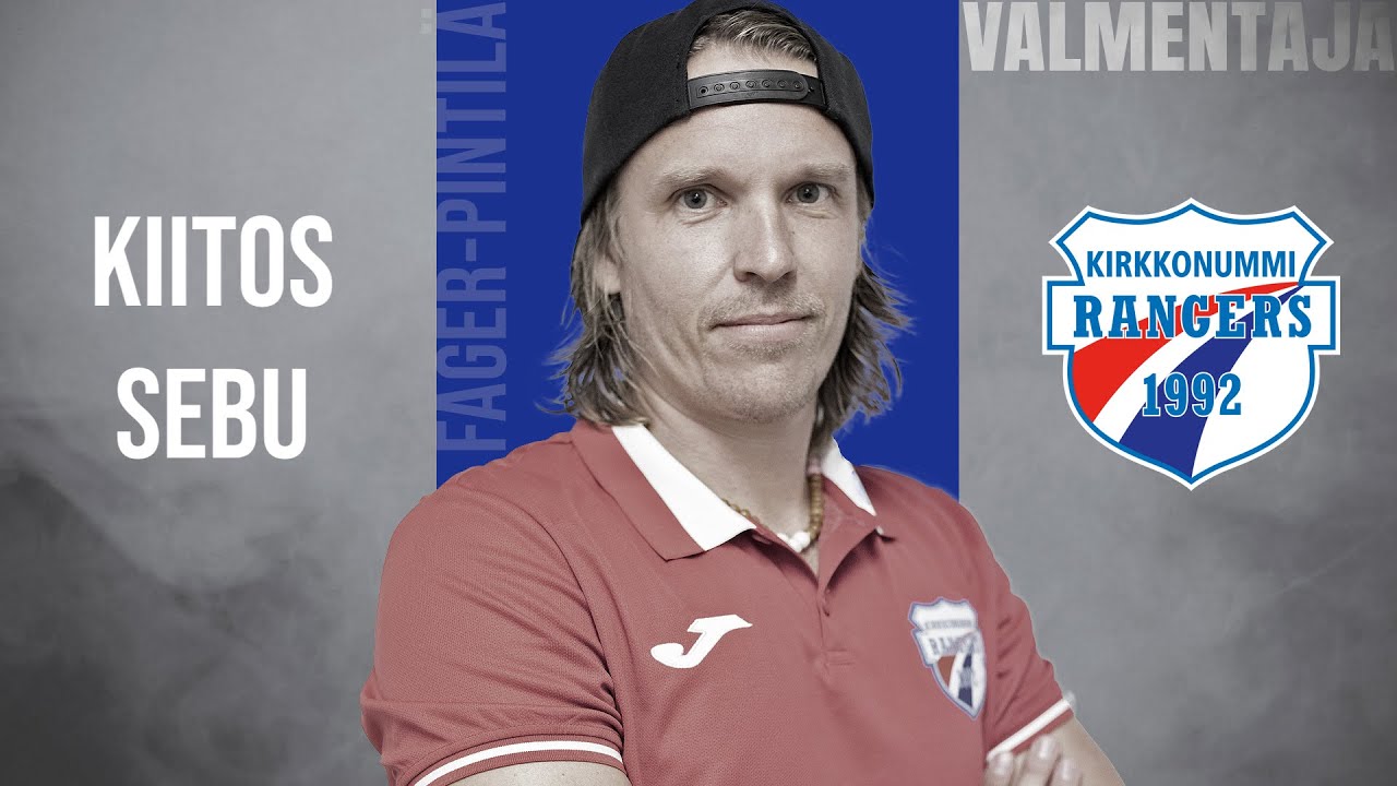Kiitos Sebastian Fager-Pintilä - Kirkkonummi Rangers valmentaja 2018-2022