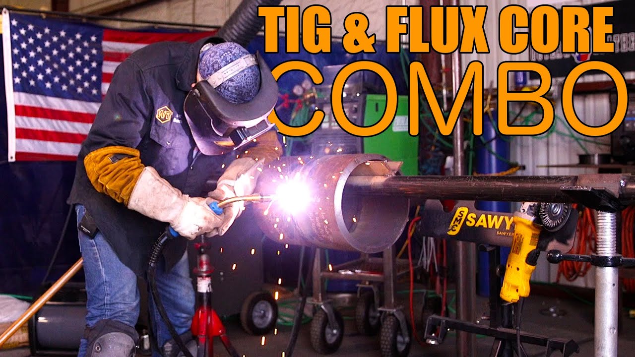 Комбинированная сварка TIG/Flux Core на трубе