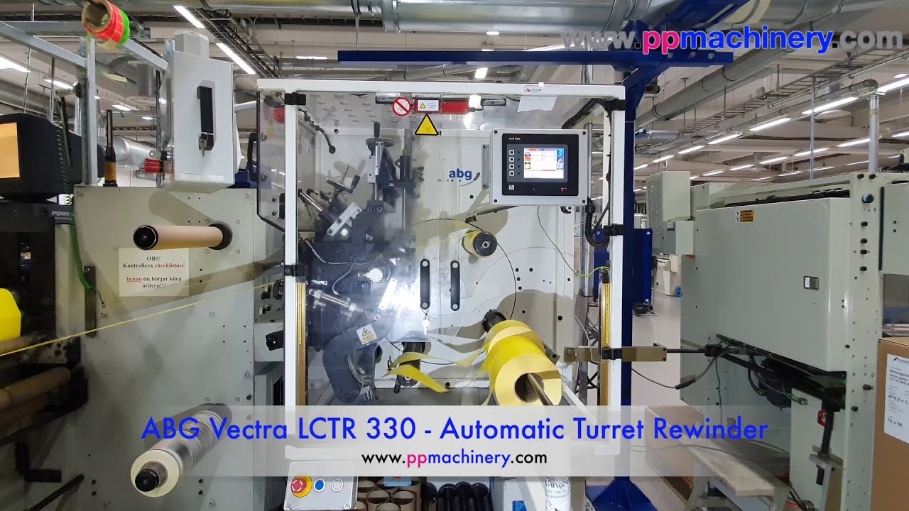A B Graphic International Vectra LCTR 330 Automatic Turret Rewinder