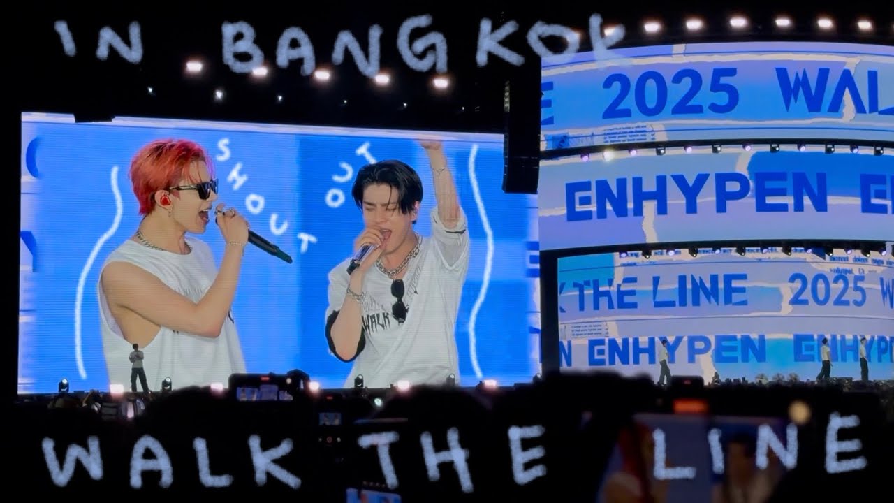 [4K60] ENHYPEN SHOUT OUT 엔하이픈 WALK THE LINE IN BANGKOK 250621