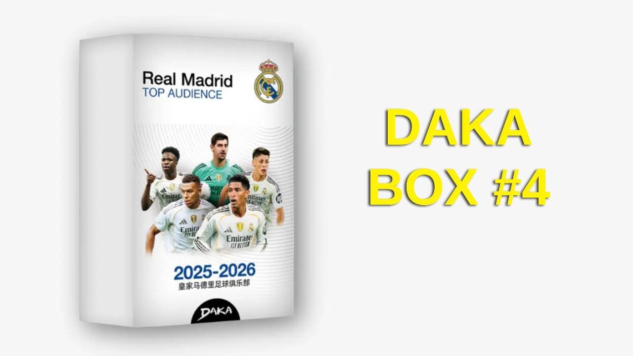 GRAM W GRĘ GORĄCE KRZESŁO! OTWIERAM BOX NR 4 DAKA REAL MADRID 2025-2026 TOP AUDIENCE - 3 numerowane!