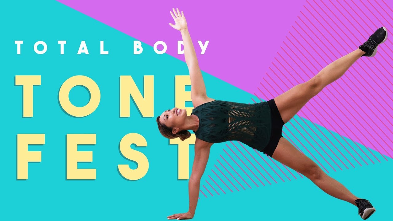Total Body Tone Fest | Best apartment friendly workout for butt, abs + arms!