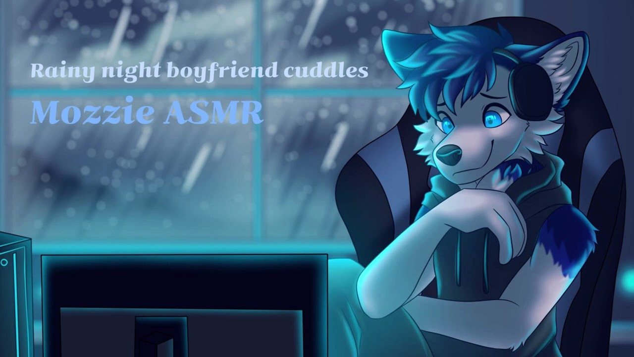 [FURRY ASMR] Your gay furry boyfriend cuddles you on a rainy night while watching a movie