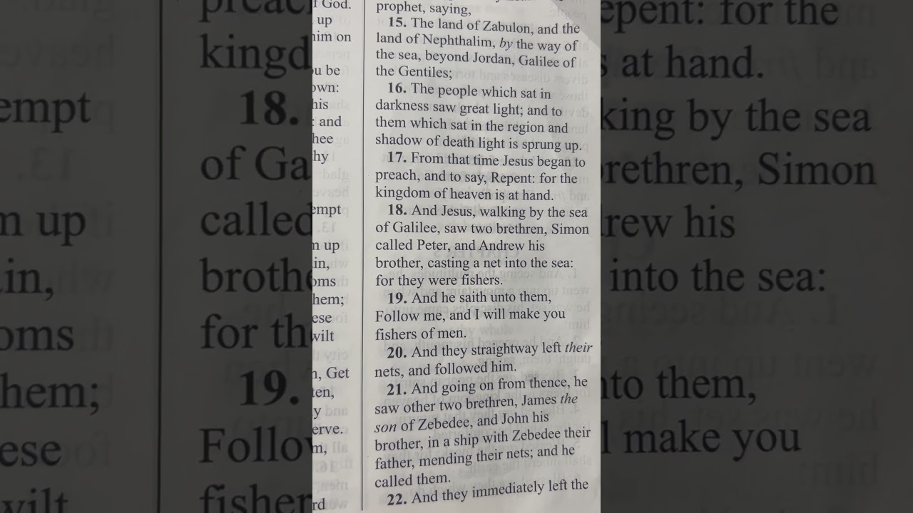 The Call Begins While Walking-ST. Matthew 