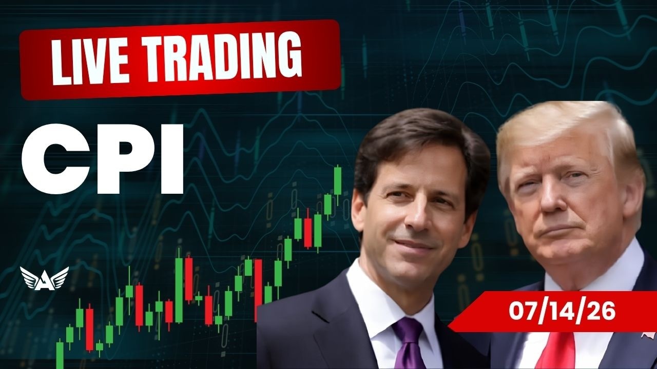 LIVE Trading CPI Gold, Nasdaq, Forex | A1 Trading Show