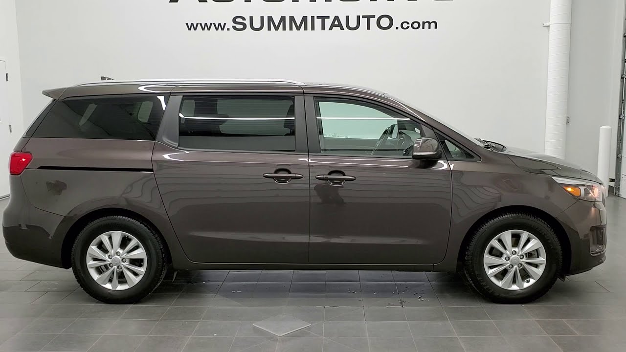 2017 KIA SEDONA LX MINIVAN IN TITANIUM BRONZE METALLIC 8 PASSENGER WALK AROUND REVIEW 11046A SOLD!