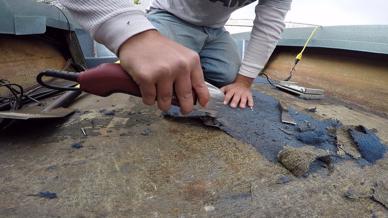 Easy way to remove boat carpet
