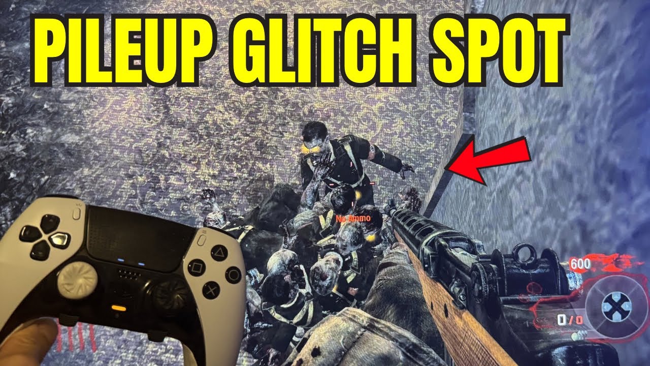 KINO DER TOTEN: EASY HIGH ROUND GLITCH PILEUP SPOT IN SPAWN ROOM! (BLACK OPS 1 ZOMBIES PS4 & PS5)