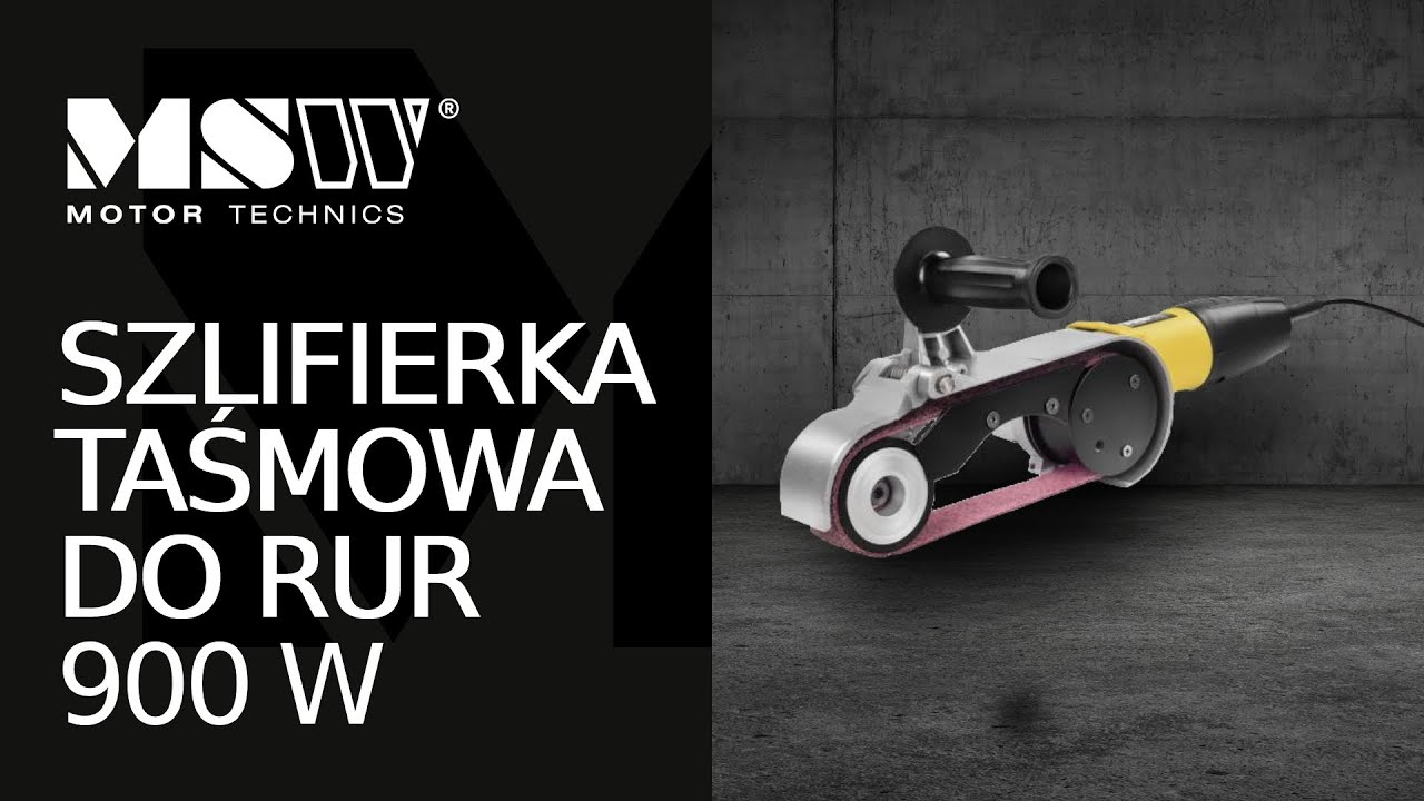 Szlifierka taśmowa do rur MSW Motor Technics MSW-POL900S | Prezentacja produktu