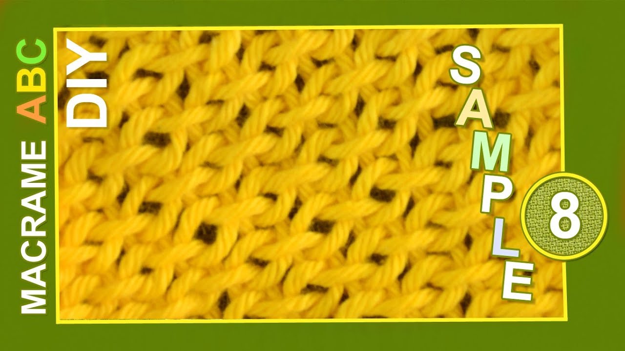 Macrame ABC - pattern sample #8