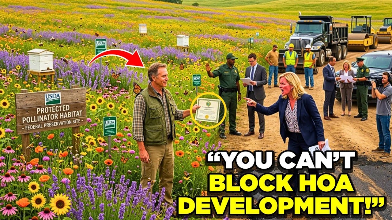 HOA Voted to Pave Over My Wildflower Field — USDA Pollinator Habitat Registration Shut Them All Down