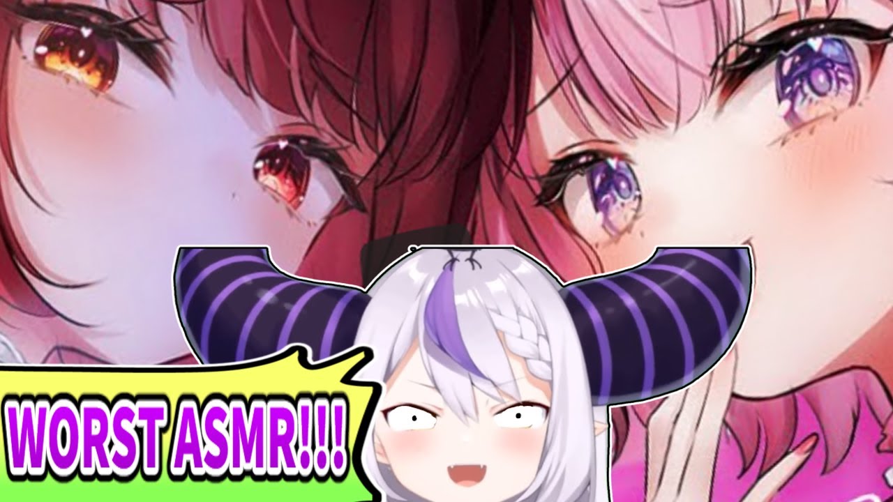 Laplus испытывает беспрецедентный ASMR от Marine и Koyori [ENG SUB] Hololive Houshou Marine