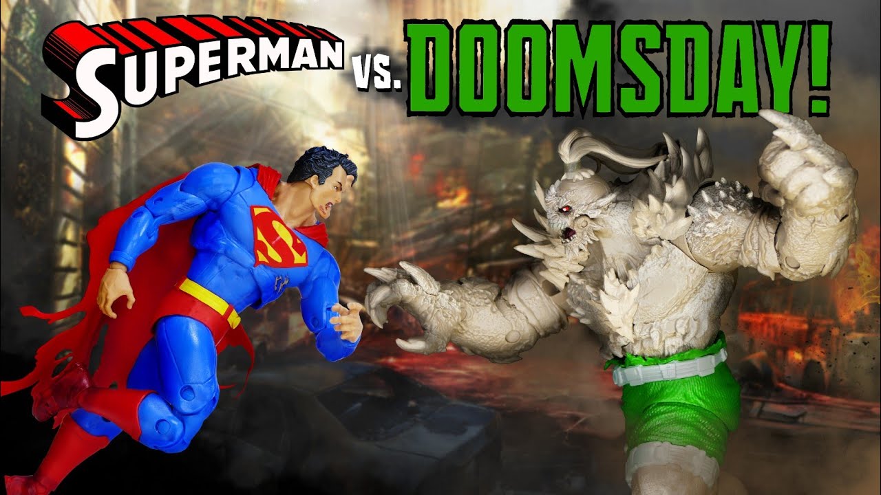 Обзор набора из двух фигурок McFarlane Toys DC Multiverse Superman vs Doomsday Gold Label