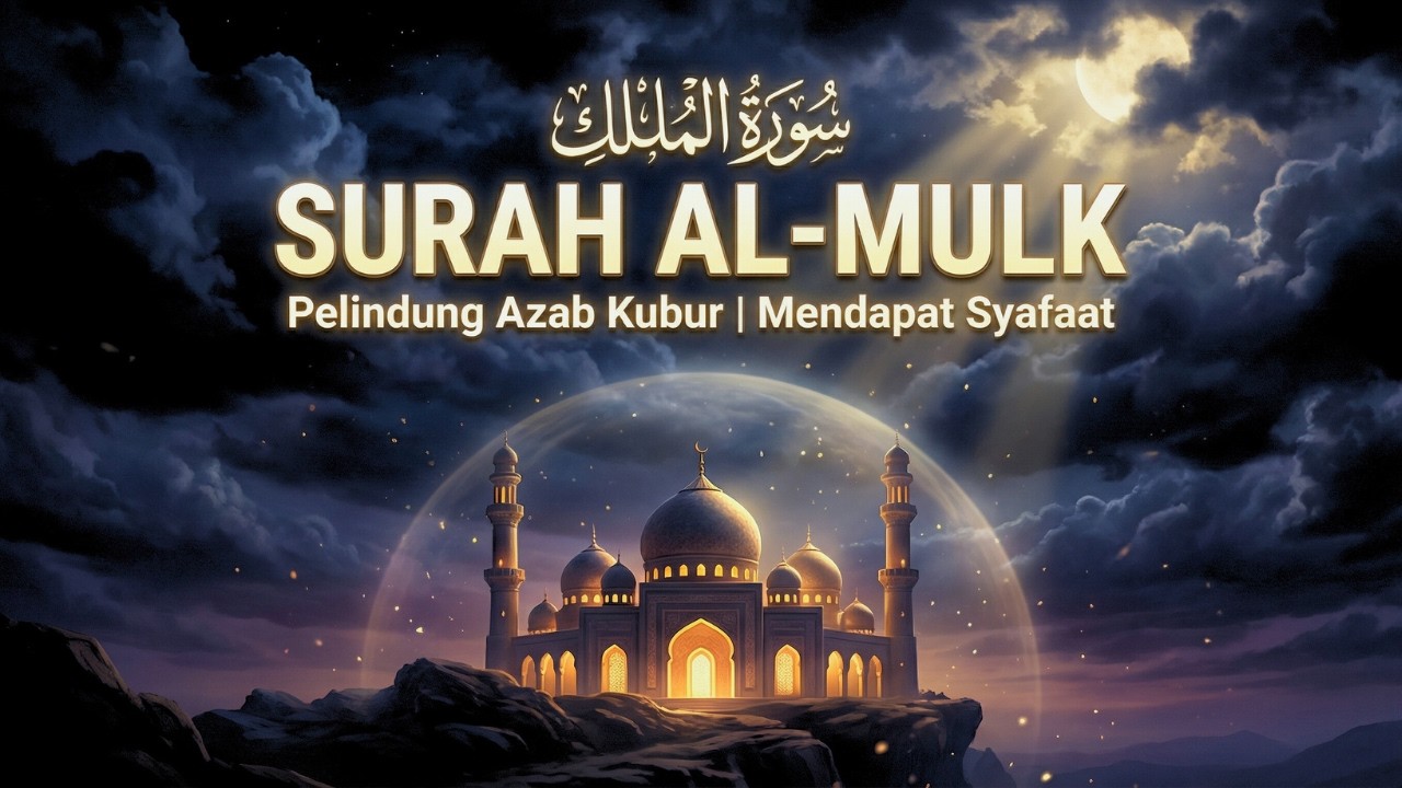 Surah Al Mulk Full 30 Ayat | Bacaan Merdu Penyejuk Hati Sebelum Tidur Penolong di Alam Kubur