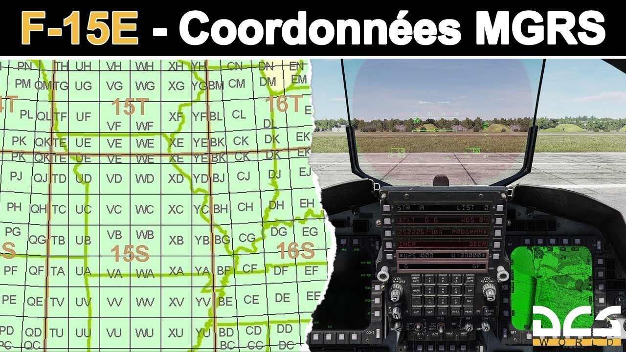 F-15E - Coordonnées UTM/MGRS
