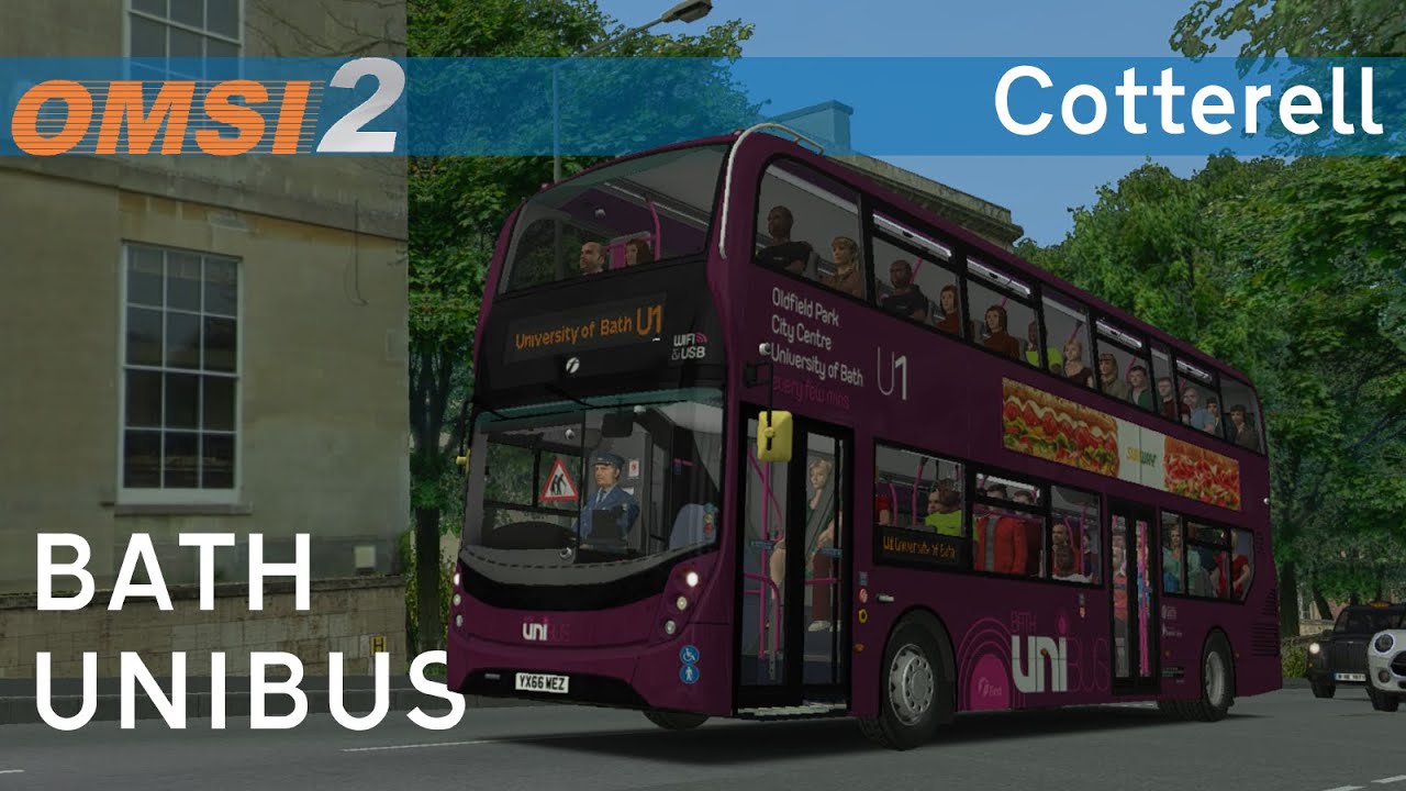 A BATH MAP? - U1 to University of Bath | Cotterell | OMSI 2