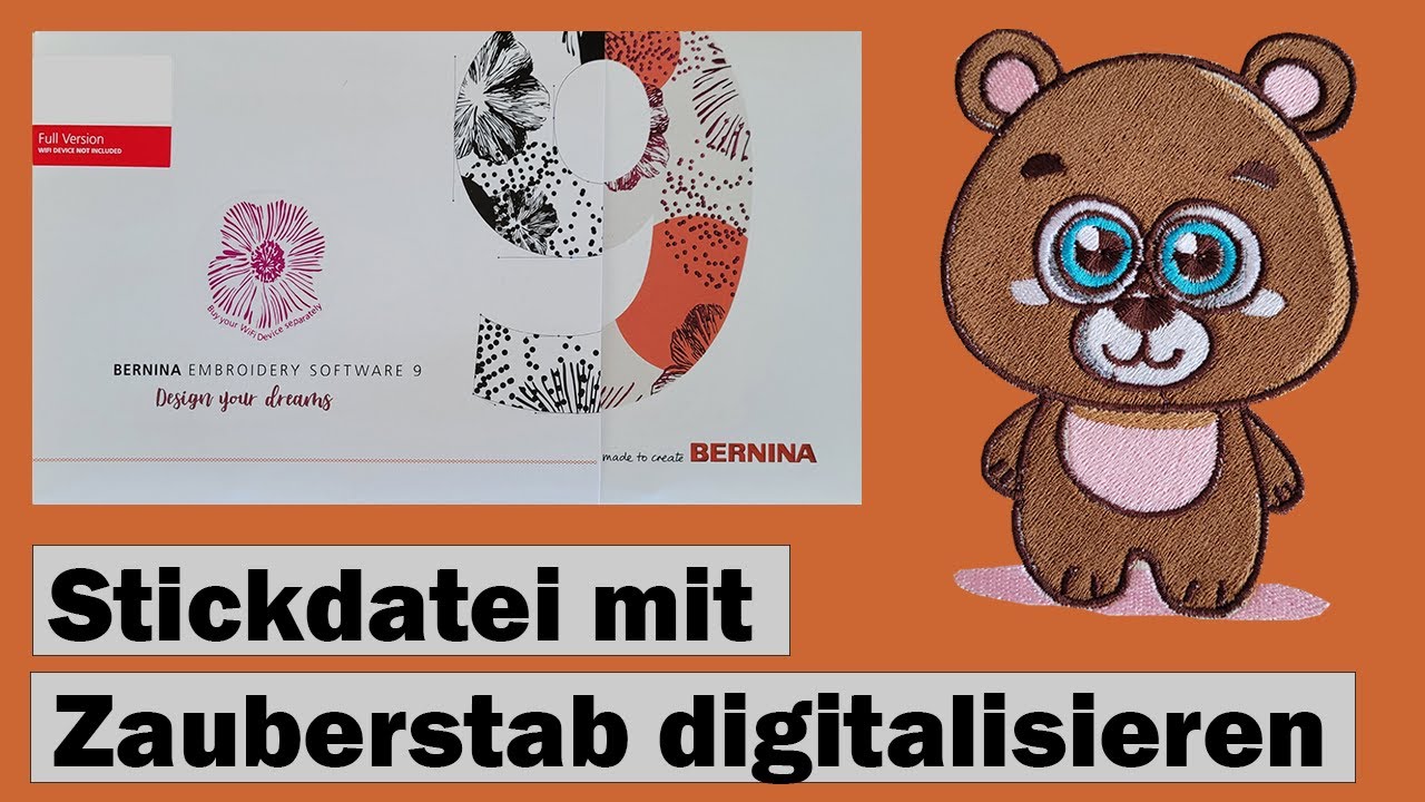 Erstellen einer Stickdatei mit dem Bernina Zauberstab-Werkzeug