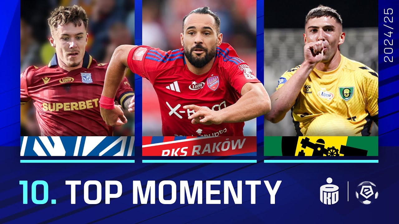 CO ZA KOŃCÓWKI! ZOBACZ WSZYSTKIE GOLE 10. KOLEJKI | TOP MOMENTY | EKSTRAKLASA 2024/25