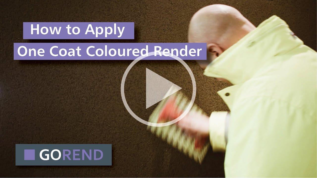 How To Apply One Coat Coloured Render To A Block Wall