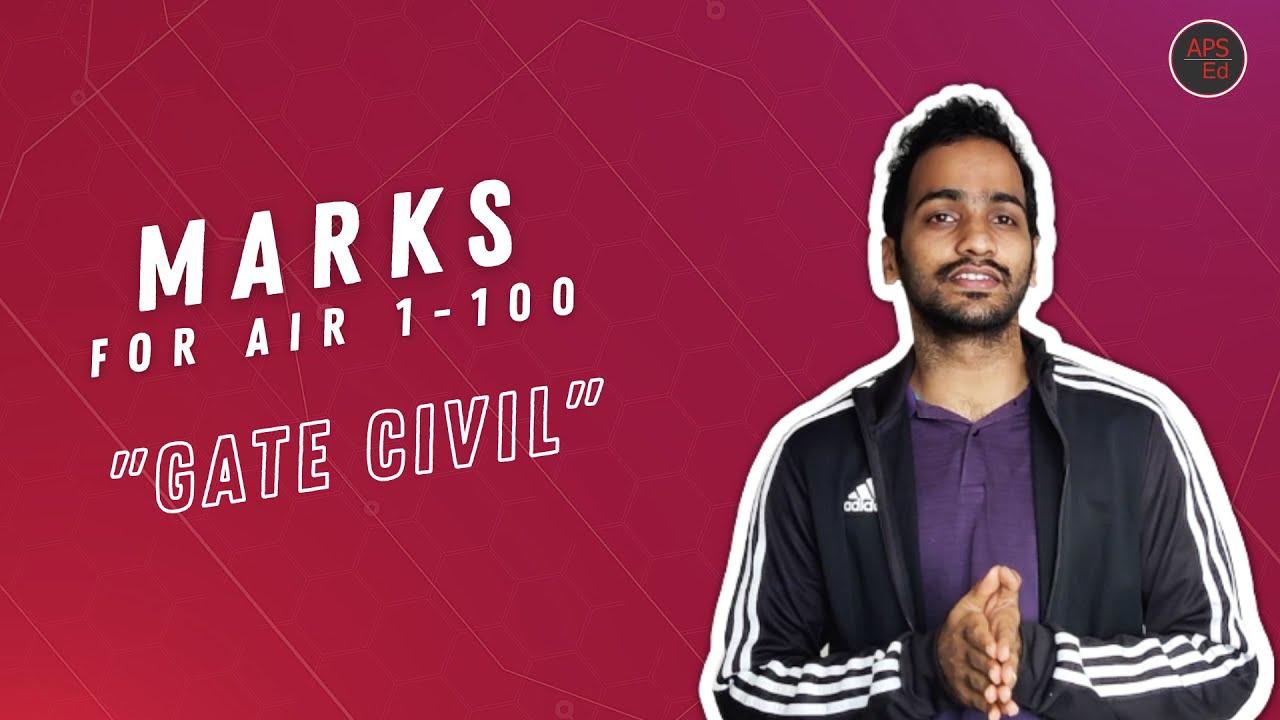 GATE Civil Marks vs Rank Analysis | AIR under 100