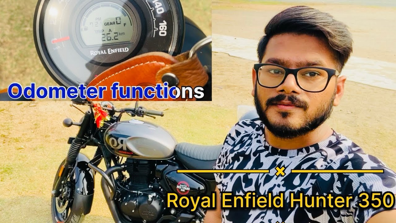 Royal Enfield Hunter 350 | Odometer Functions & How to operate Trip A, Trip B & Trip F 🤔🤔