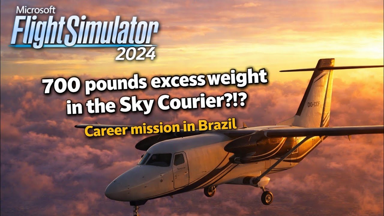 MSFS2024 - Reckless mission in the Cessna C408 Sky Courier