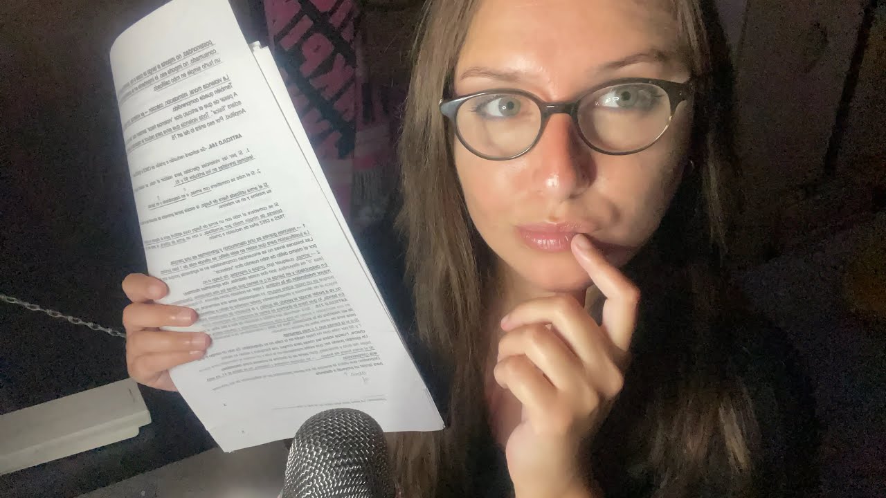 ASMR ·˚ * te enseño DERECHO PENAL ⚖️ con voz suavecita  ·˚ *
