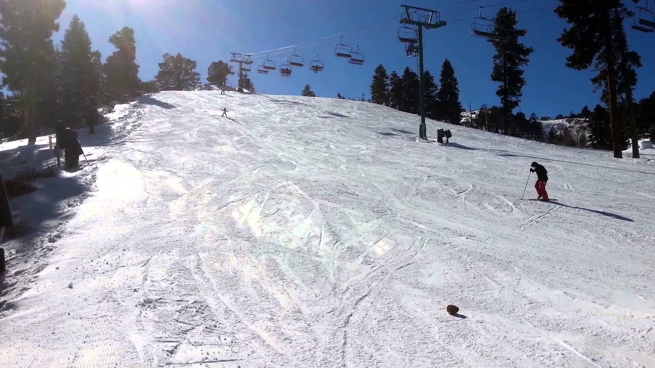 Avila,7, and Autumn,5, first ski jump