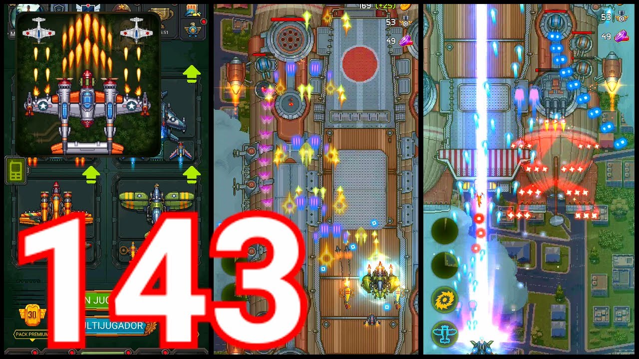 1945 Air Force-(Gameplay 143)-Niveles 371-372-373-374