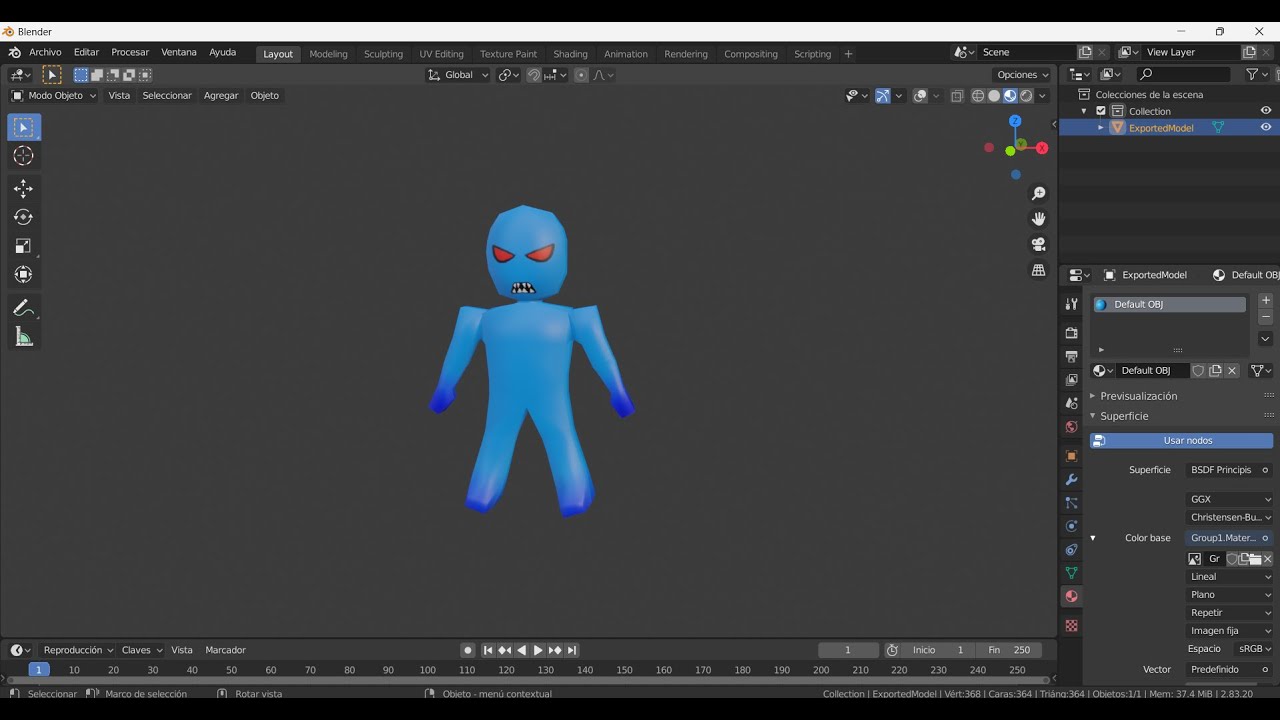 BlueMon finding blue model 3d download