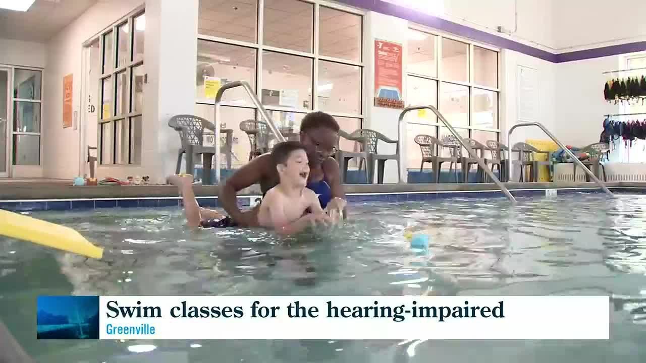 YMCA offers swim lessons for hearing impaired children