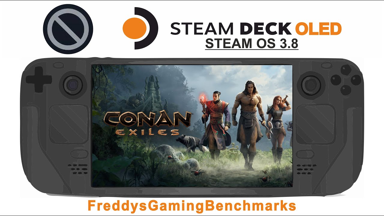 Conan Exiles on Steam Deck OLED with Steam OS 3.8