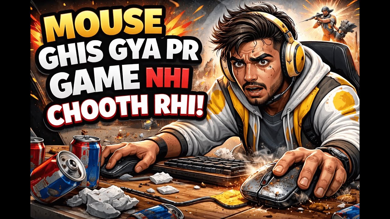 Mouse ghis gya pr game nhi chooth rhi