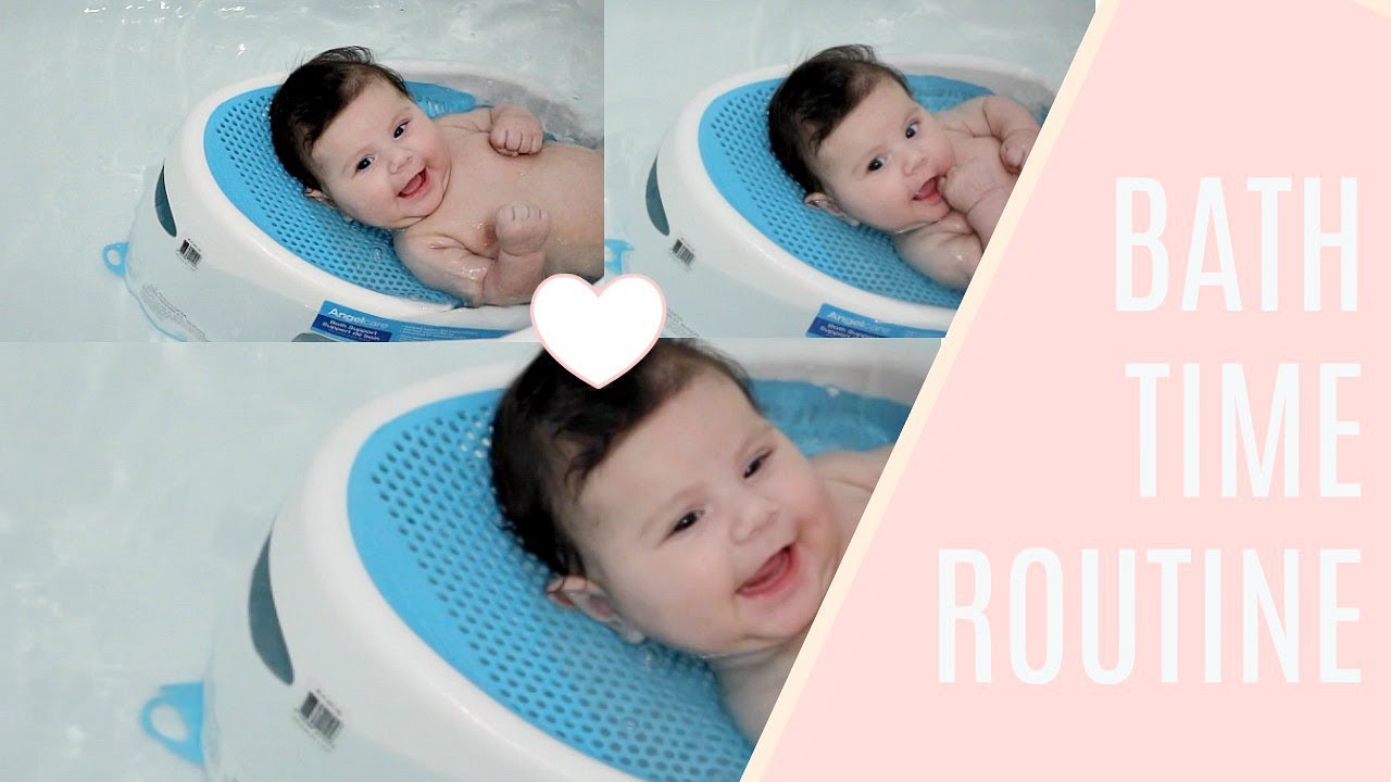BATH TIME ROUTINE (3 MONTH OLD BABY GIRL)  JASMYNA and LIV