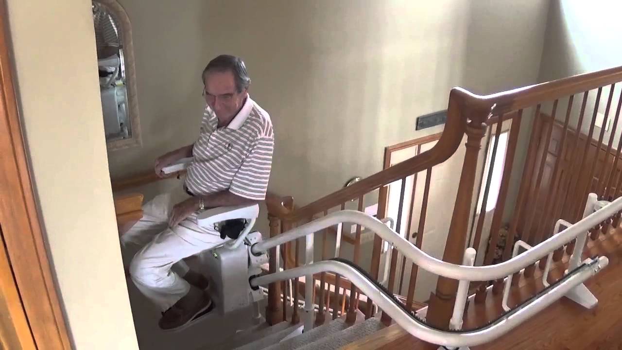 Savaria Stair Friend Curved Stair lift install