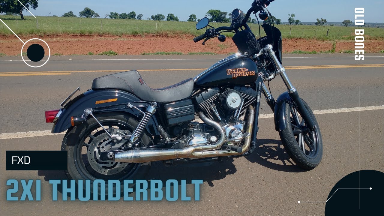 Dyna Super Glide  Agora Com Escape 2x1 Thunderbolt E Filtro Vance & Hines
