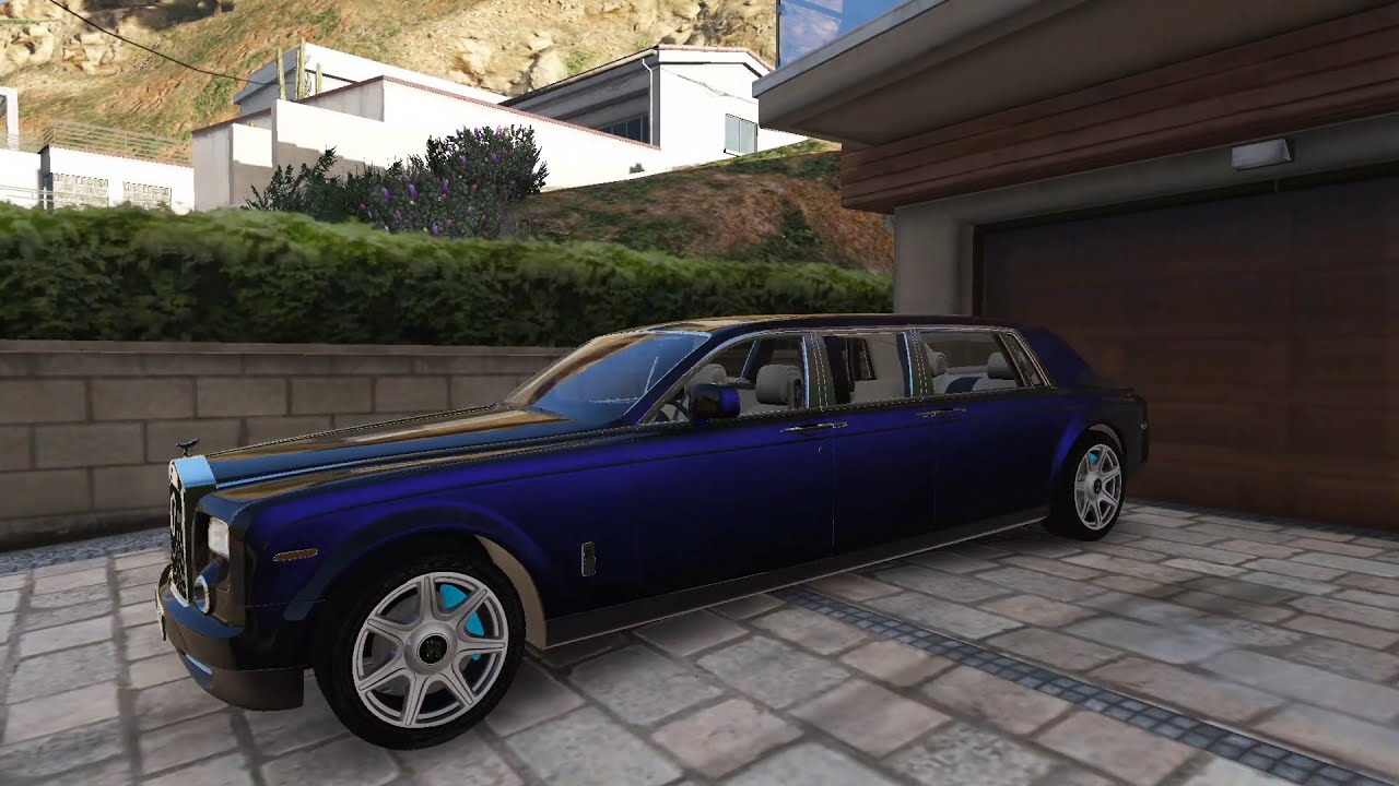 GTA V - Rolls-Royce Phantom Limousine for UBER and Rideshare.