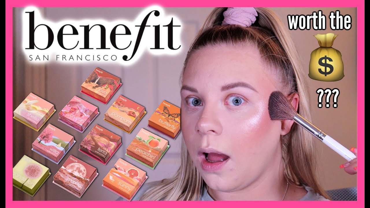SWATCHES & TESTING THE NEW BENEFIT BLUSHERS 😍💕 | makeupwithalixkate