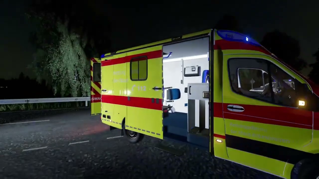 PKW  kollidiert mit LKW  LS22 Feuerwehr , Rettungsdienst und Polizei