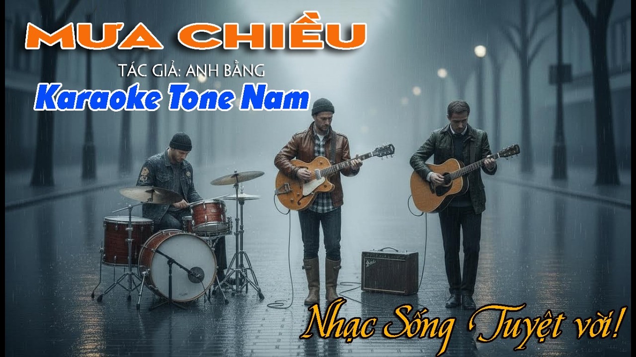 Karaoke Mưa Chiều  Nhạc Bolero Karaoke Beat Chuẩn  Tone Nam