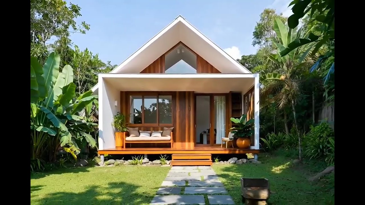 30 Inspirasi Rumah Kecil Modern Minimalis di Tengah Kebun, Hunian Asri & Tenang 