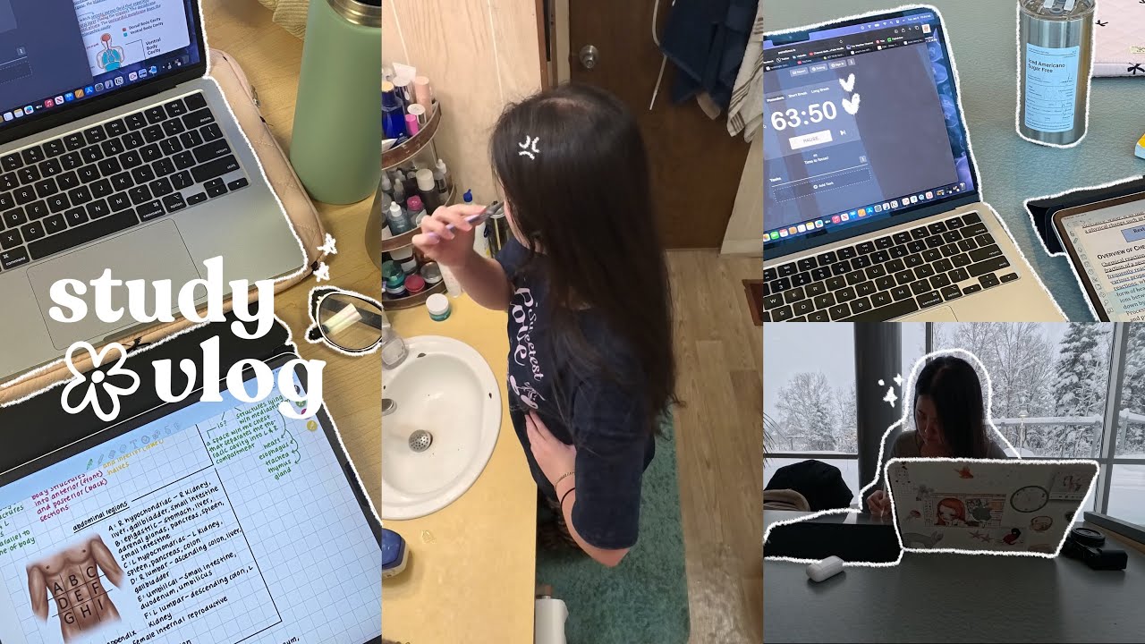 96hr vlog 🖇️ running on 3 hours of sleep, 4 a.m. study, days on campus, late nights