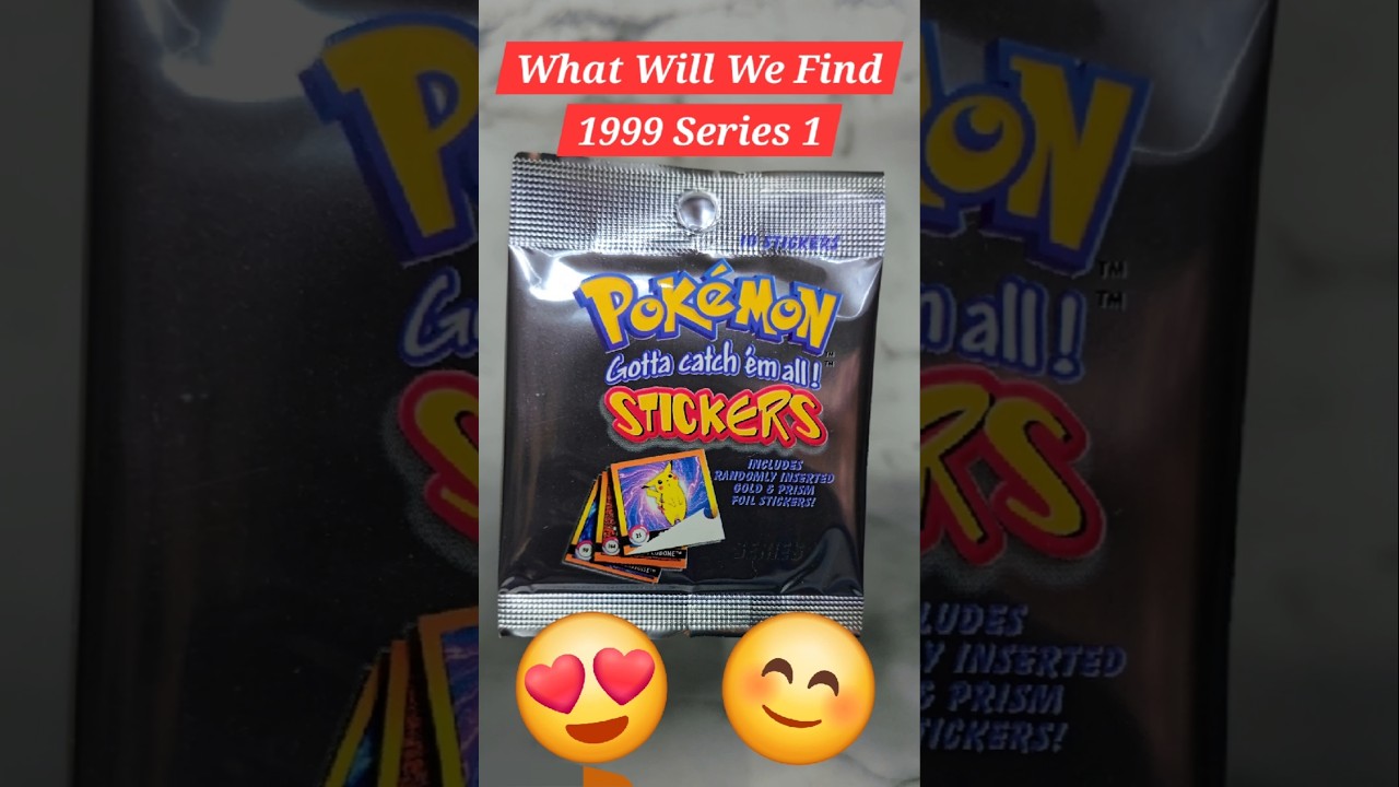 1999 Pokemon Sticker Pack Opening #pokemon series 1