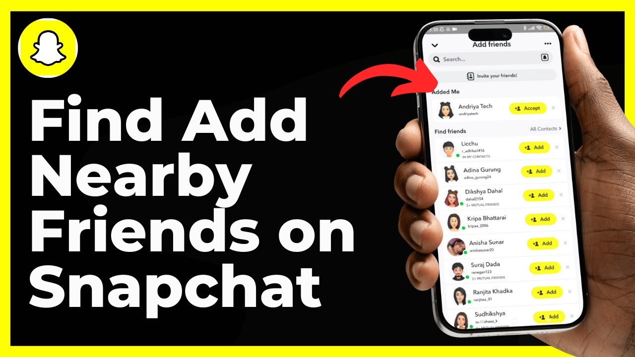 How to Find Add Nearby Friends on Snapchat 2025