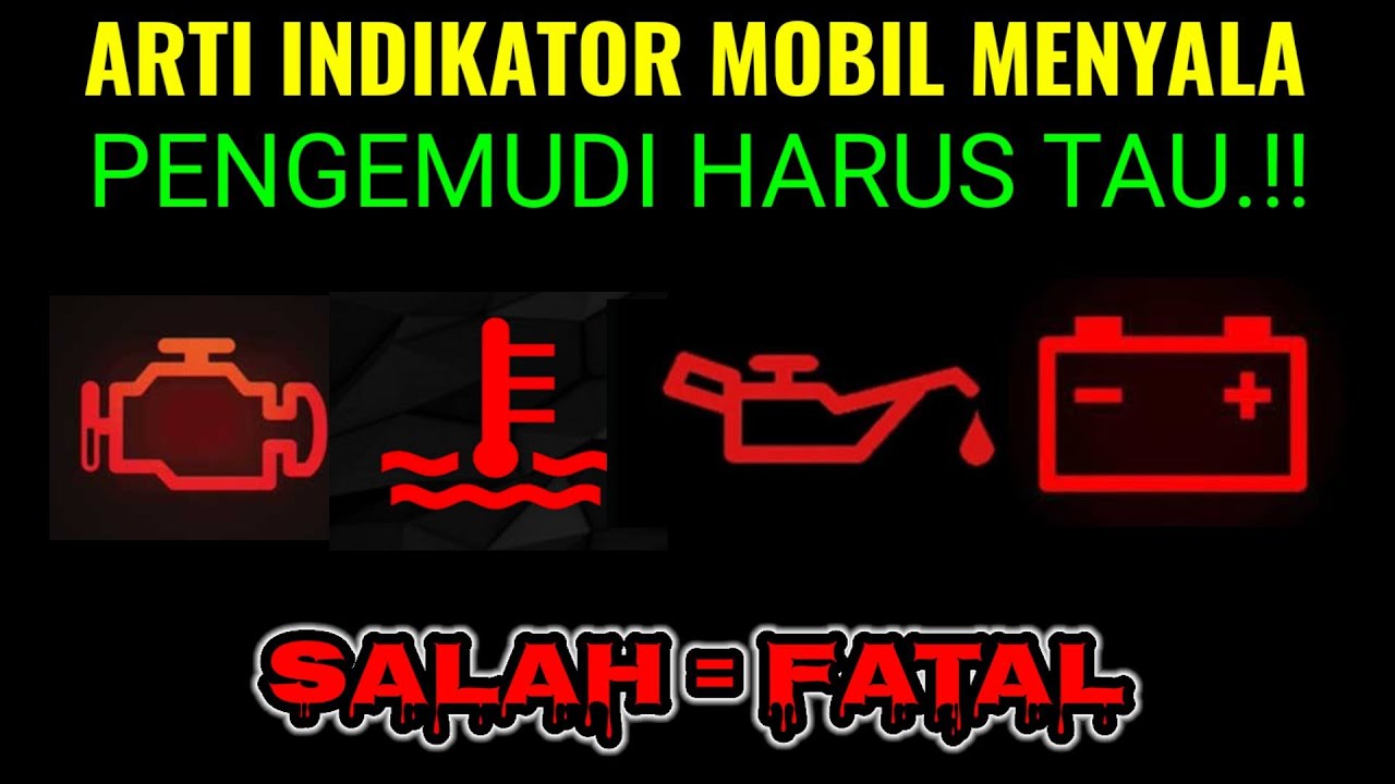 ARTI LAMPU INDIKATOR PADA MOBIL MENYALA DAN TINDAKAN YANG HARUS DILAKUKAN I  MOBIL AVANZA DAN XENIA